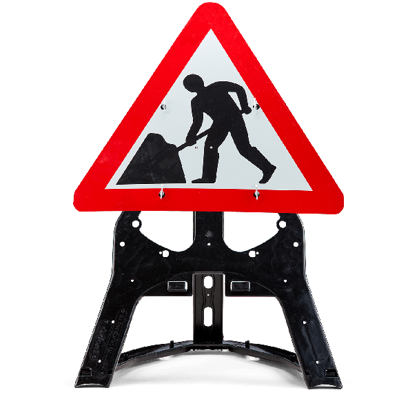 Quickfit frame with blue arrow sign