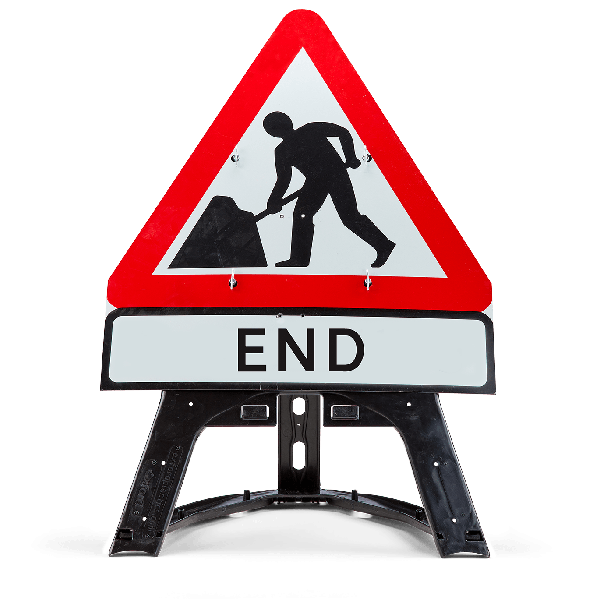 Quickfit frame with men at work si