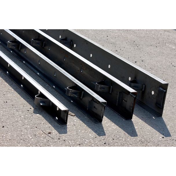 Steel Road Forms In a line