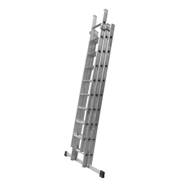 Industrial Aluminium Triple Extension Ladder from Hermeq.
