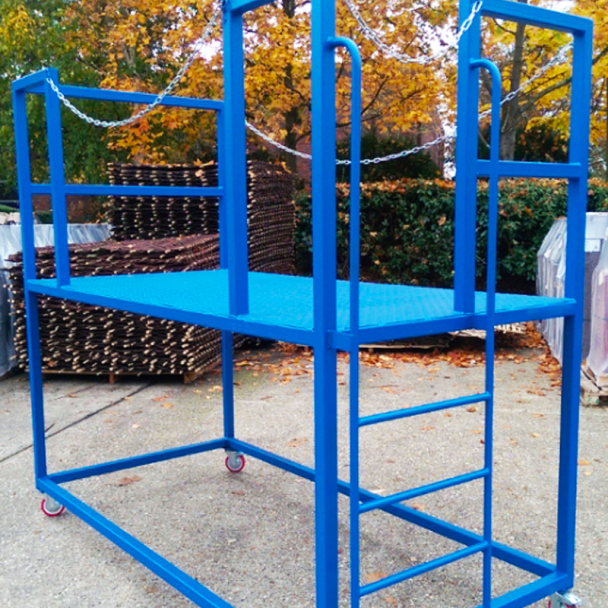 Full Width Platform With Rungs