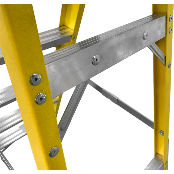 Fibreglass Builders Steps close up.