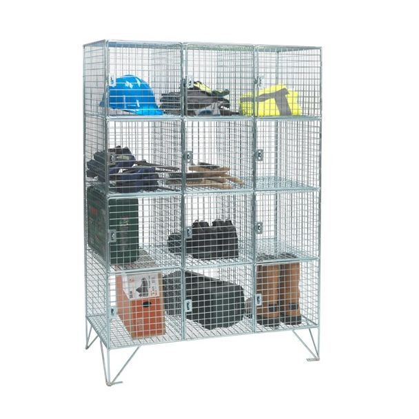 Multi Compartment Mesh Lockers