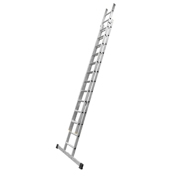 Aluminium Double Extension Ladder from Hermeq.
