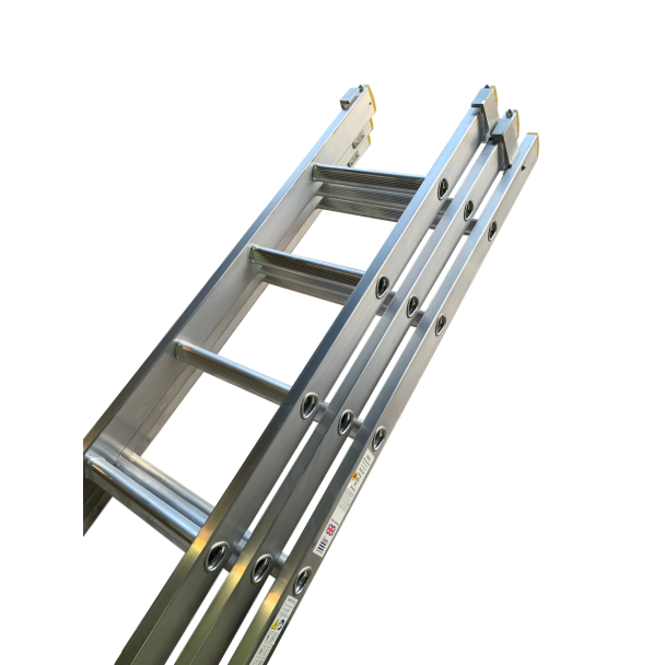Aluminium Triple Extension Ladder folded.