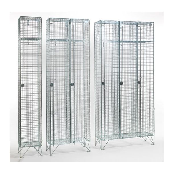Bright Steel Mesh Lockers