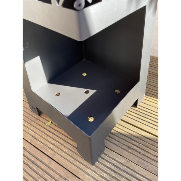 Laser Cut Steel Chimenea - Nesting Birds