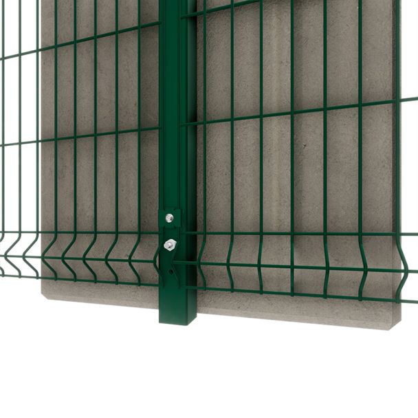 Concrete Block V Mesh Fencing