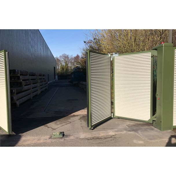 Bi-Folding Speed Gates Solid Clad
