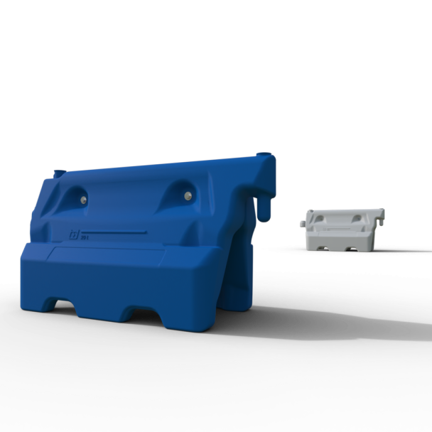 Blue Water Filled Barrier