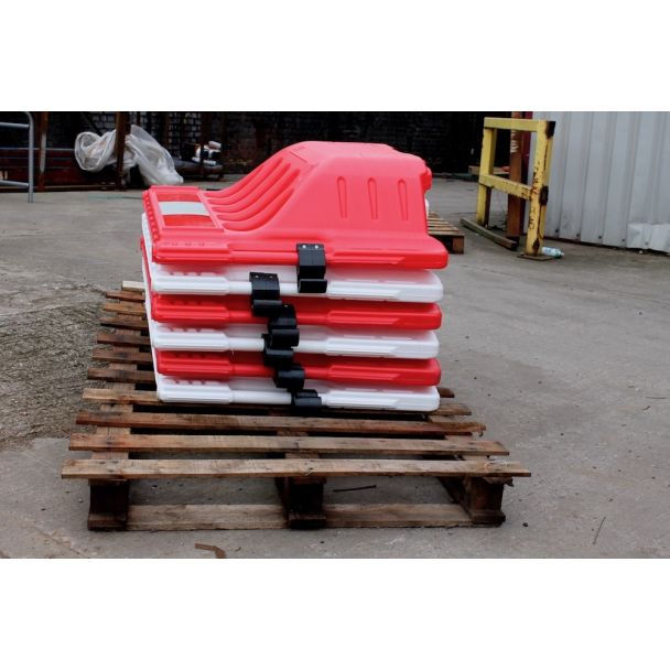 Stacked Water Filled Barrier