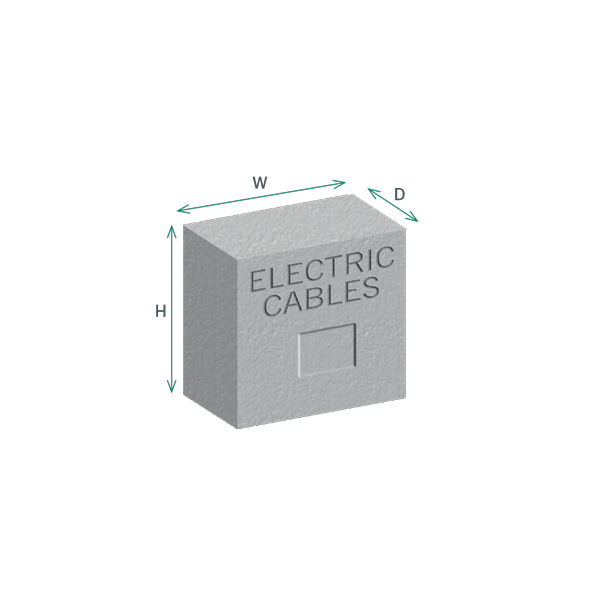 Concrete Service Marker Blocks