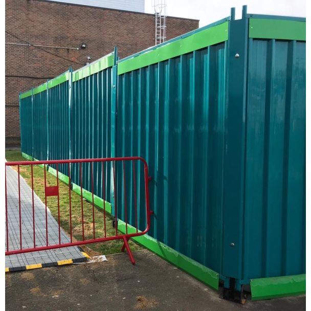 Solid Steel Temporary Fencing
