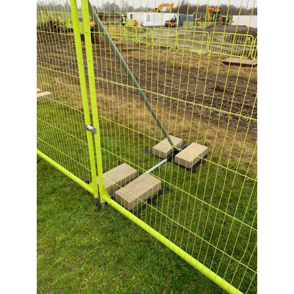 Painted Temporary Fence Panels