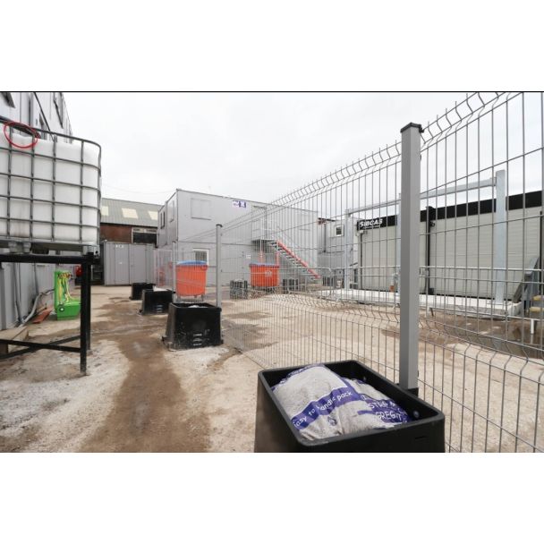 Temporary Security Fencing on construction site