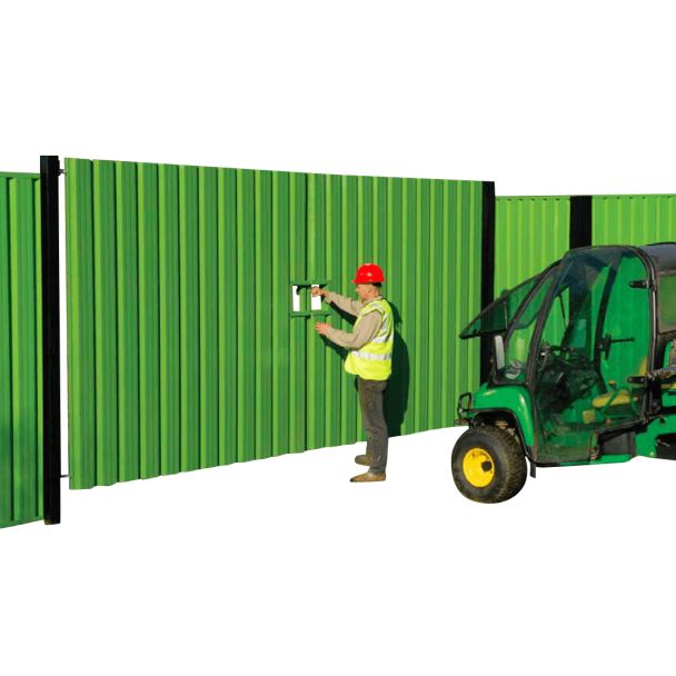 Clad Hoarding Vehicle Gate