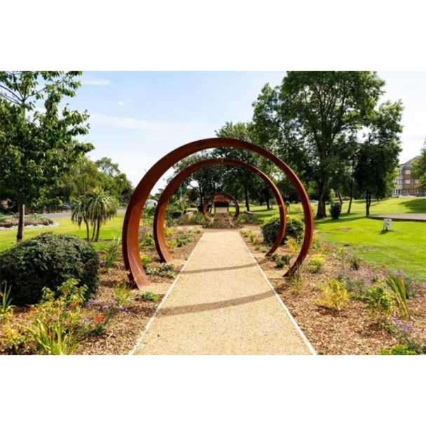 Corten Steel Moongate