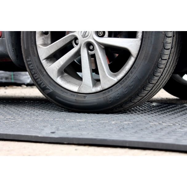Tyre On EuroTrak Ground Mat