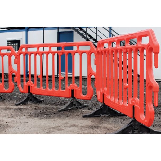 Orange Plastic Crowd Barrier