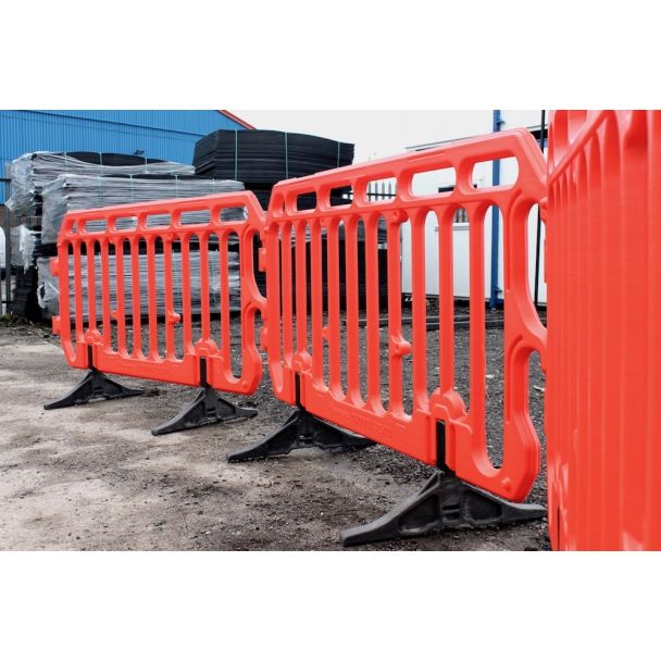 Plastic Orange Crowd Safety Barriers