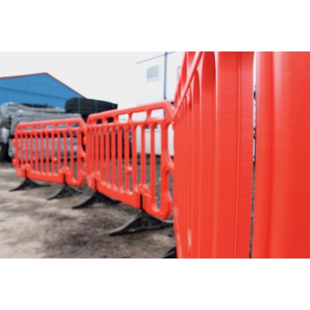 Orange Crowd Barriers