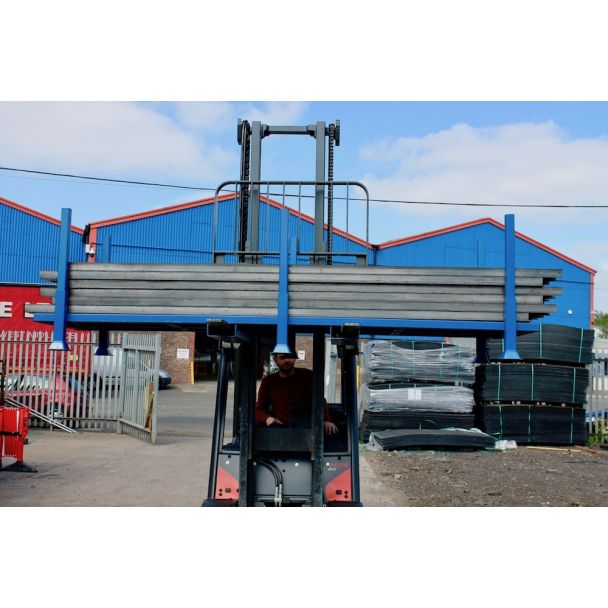 Forklift Holding Road Form Stillage