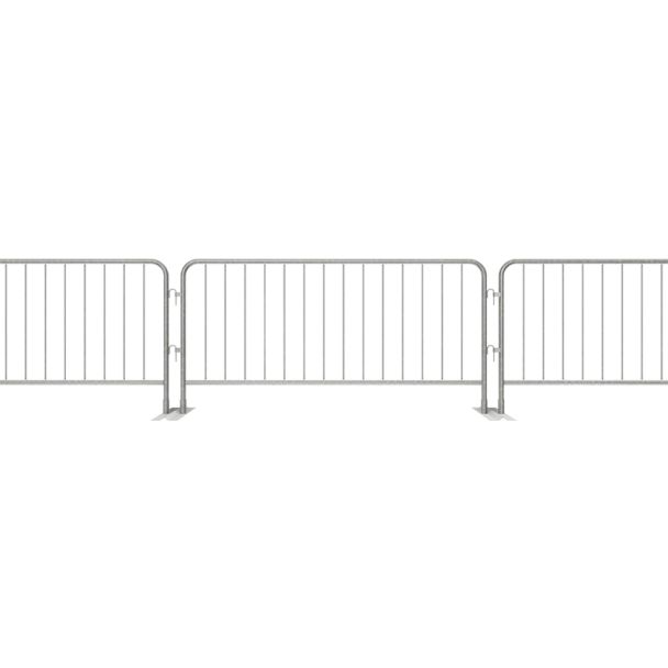 Loose-Leg Steel Pedestrian Barriers