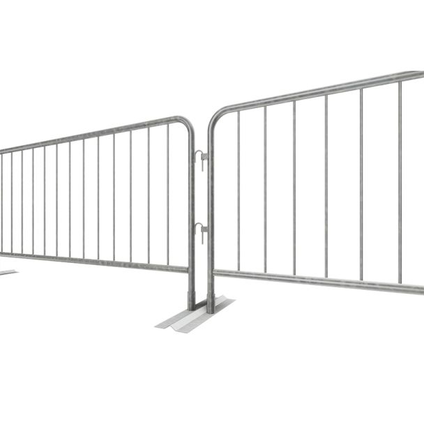 Loose-Leg Steel Pedestrian Barriers