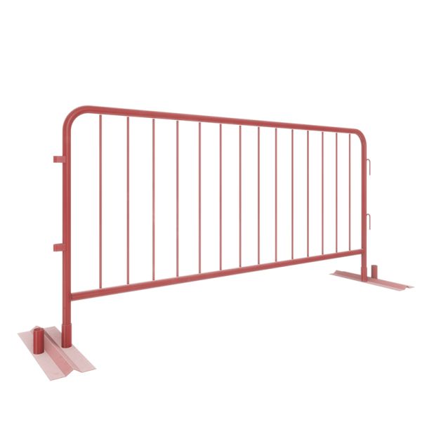 Red Loose-Leg Crowd Barrier