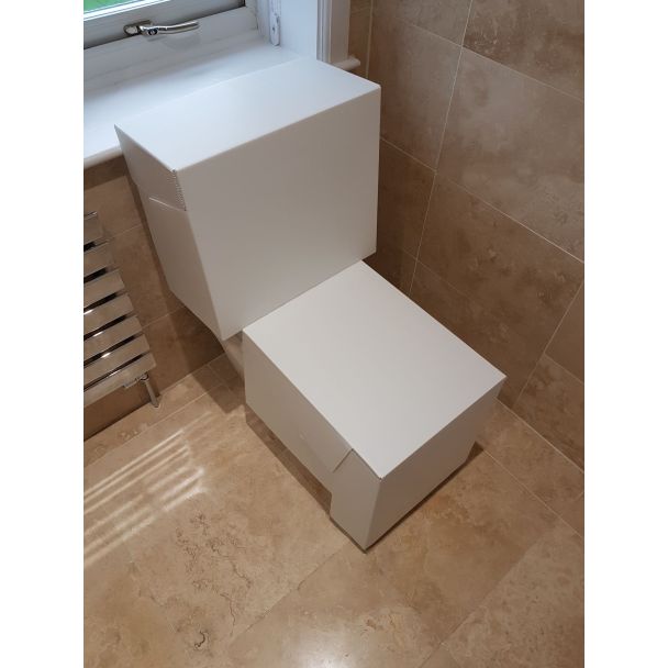 Feuerbeständiger WC-Schutz