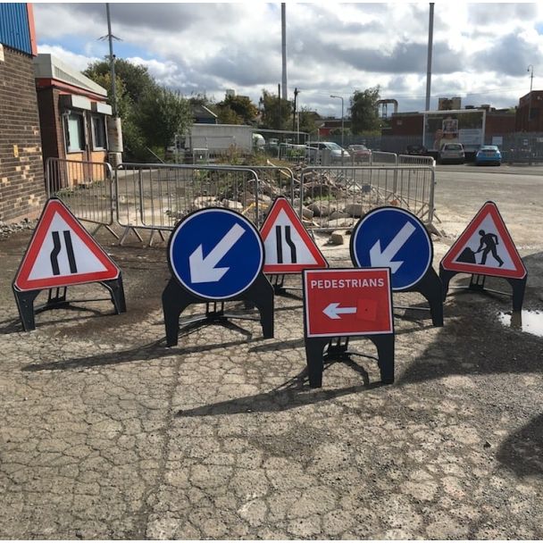 Temporary Road Works Signs