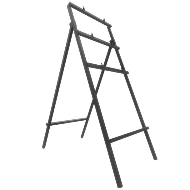 Schwarz Mini-Schnellmontagerahmen für Verkehrsschilder