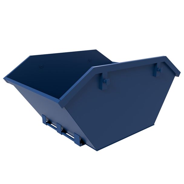 4 Yard Mini-Container - Offener Kettenlift - Blau
