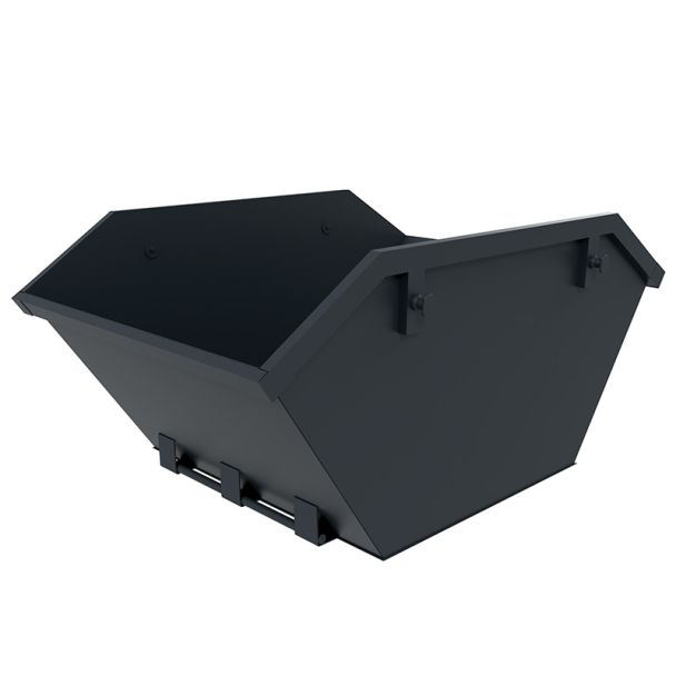 4 Yard Mini-Container - Offener Kettenlift - Grau