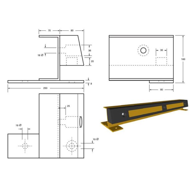 Temporary Steel Kerb