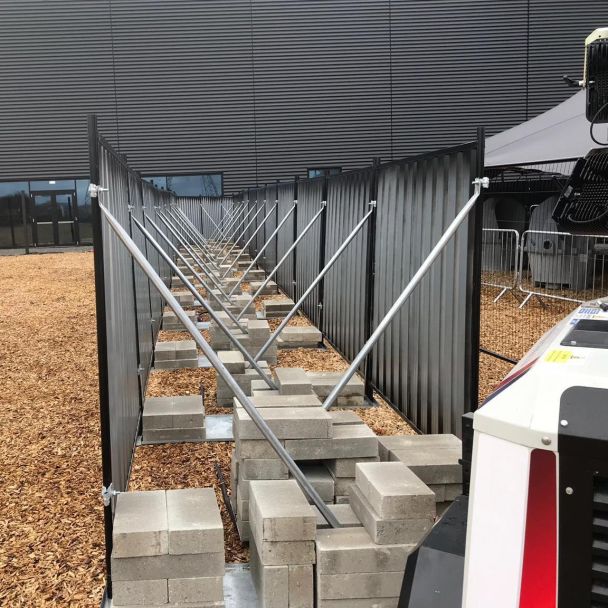 Steel Hoarding Fence Line