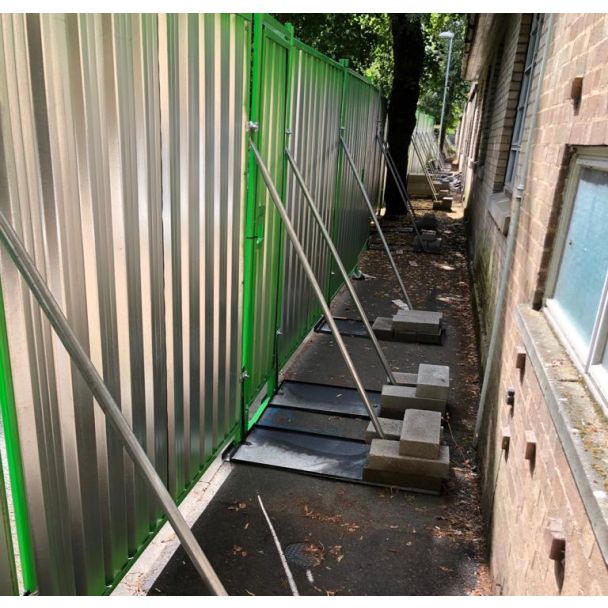 Steel Site Hoarding Supports