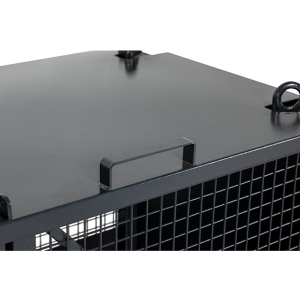 forklift crate top opening door