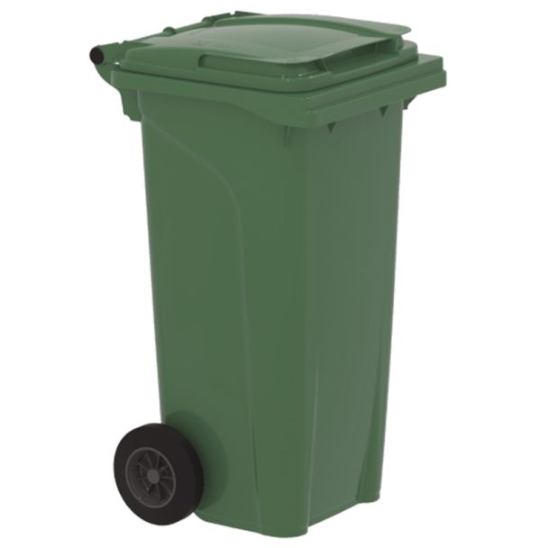 120 Litre Wheelie Bin Green
