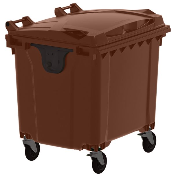 Brown Industrial Wheelie Bin