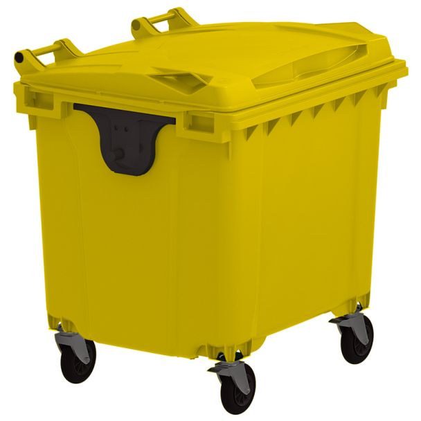 Yellow 4 Wheelie Bin