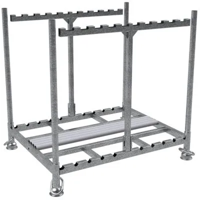 Lager und Transportpalette für 10 Gerüstböcke Lager und Transportpalette für 10 Gerüstböcke