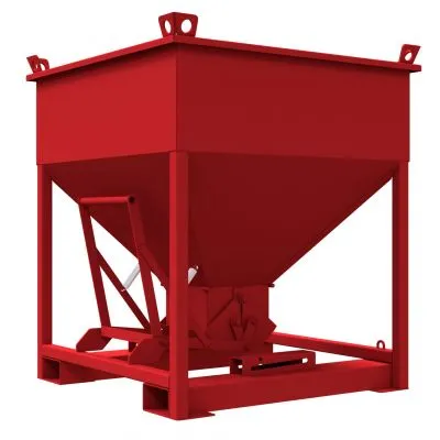 Betonsilo 750 L, beschichtet rot RAL 3003 Betonsilo 750 L, beschichtet rot RAL 3003