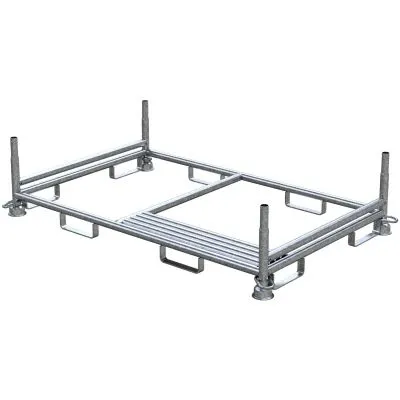 Stapelpalette für 20 Absperrschrankengitter Stapelpalette für 20 Absperrschrankengitter