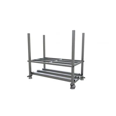 Lager- und Transportpalette für 108 Flachbaken