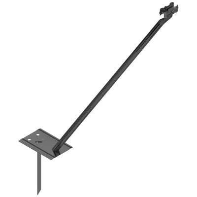 Mobilzaun-Stützstrebe mit Rohrstutzen Mobilzaun-Stützstrebe mit Rohrstutzen