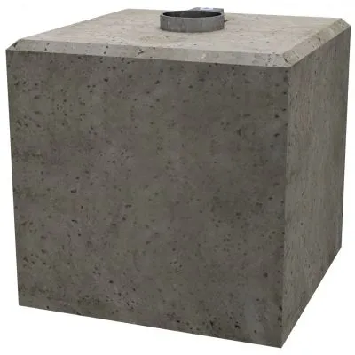 Betonklotz für Schilderpfosten Betonklotz für Schilderpfosten