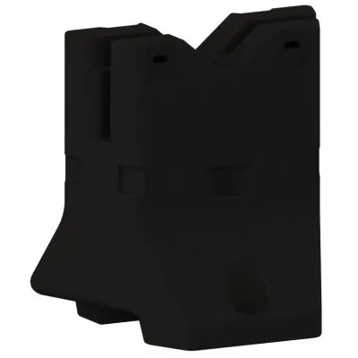 Betonleitwand Winkelstück, in RAL 9005