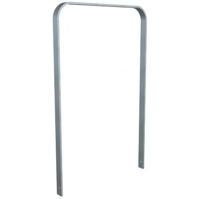 Anlehnbügel aus Flachstahl 50 x 12 mm in gebogener Ausführung Anlehnbügel aus Flachstahl 50 x 12 mm in gebogener Ausführung