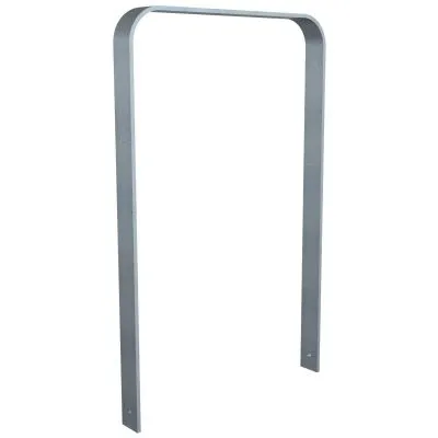 Anlehnbügel aus Flachstahl 80 x 12 mm in gebogener Ausführung